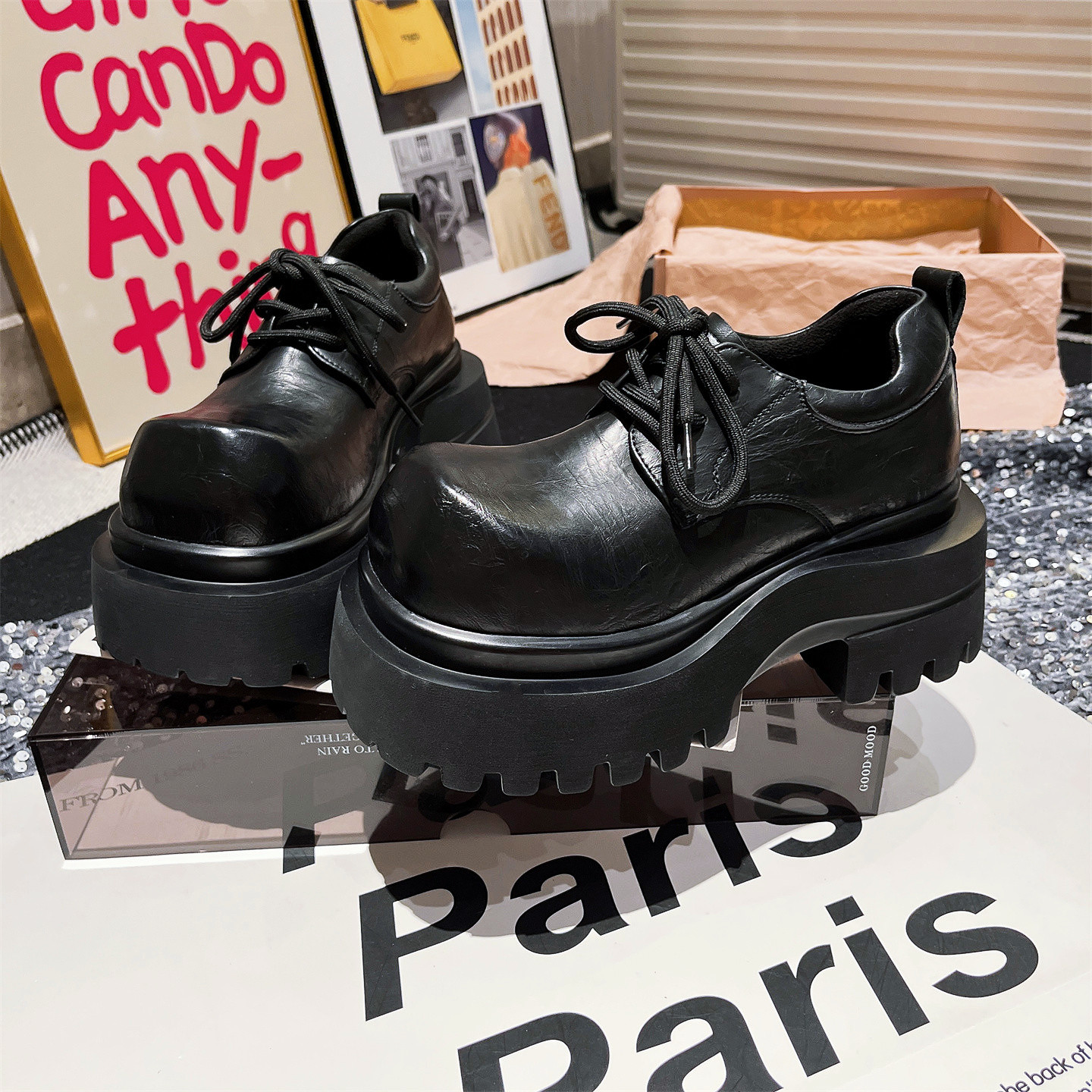 增高JK小皮鞋乐福鞋单鞋女鞋