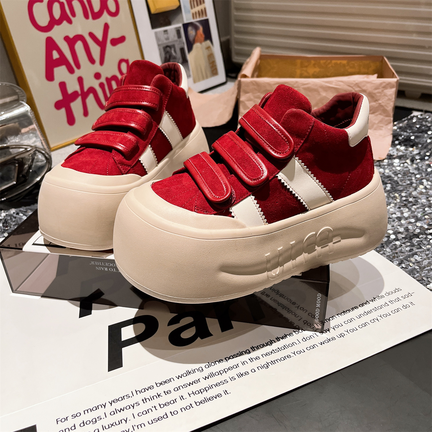 面包鞋溶解鞋小个子6cm面包鞋女