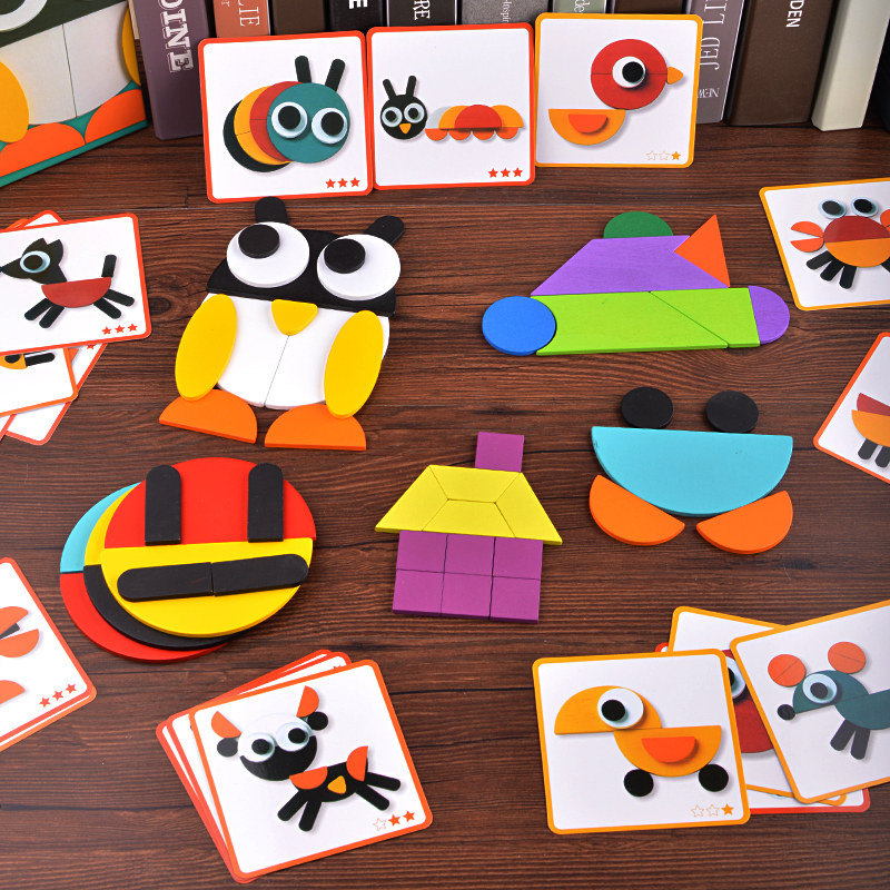 儿童立体拼图3d模型2-4-6岁七巧板智力拼图幼儿蒙氏早教益智玩具在类目 玩具/童车/益智/积木/模型, 串珠/拼图/配对/拆装/敲打玩具, 拼图/拼板中 - 来自Buy2taobao.com提供专业的淘宝代购服务