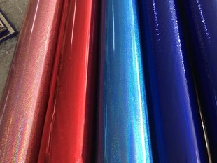 金色银色红色蓝色玫红色绿色细流沙镭射纸张烫金纸