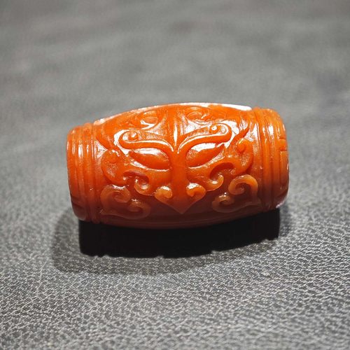 保山南红龙凤呈祥佛珠手串配珠