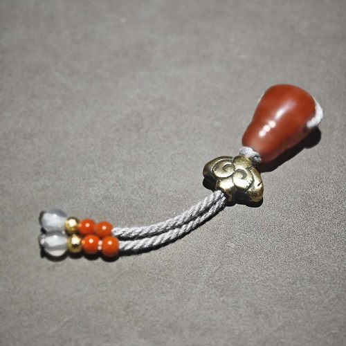 9.6MM天然南红玛瑙佛头三通套装