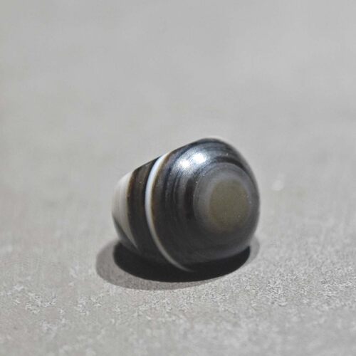 天然缠丝玛瑙眼斜切猪大肠10MM