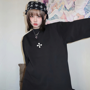 T恤男女秋冬 WE11DONE TRACK潮牌美式 宽松WELLDONE重磅打底衫 长袖