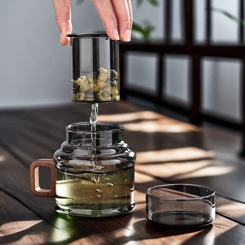 高硼硅玻璃墩墩壶加厚耐高温