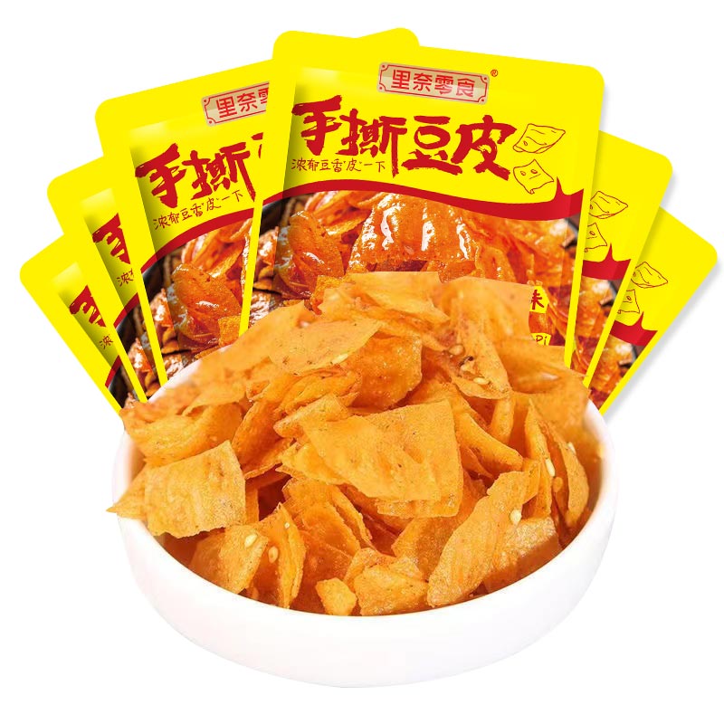 里奈零食吮指麻辣豆皮零食大礼包湖南特产网红辣条儿时小吃