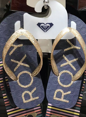 现货包邮ROXY2026新款夏季女童平跟凉拖休闲透气防滑防臭人字拖