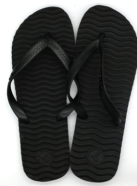 现货KUSTOM2025新款夏季男士橡胶潮牌人字拖冲浪休闲外穿凉拖