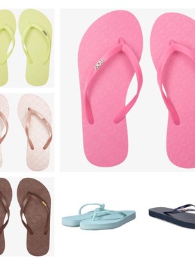 现货ROXY2025夏季新款厚底凉拖鞋女士简约时尚百搭仙女风人字拖