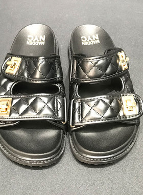 MADDEN NYC2025年夏季新款女士平跟软底凉鞋耐磨休闲时尚一字拖