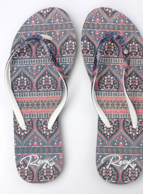 现货ROXY2025新款夏季外穿女士防滑凉拖鞋时尚人字拖个性百搭速干