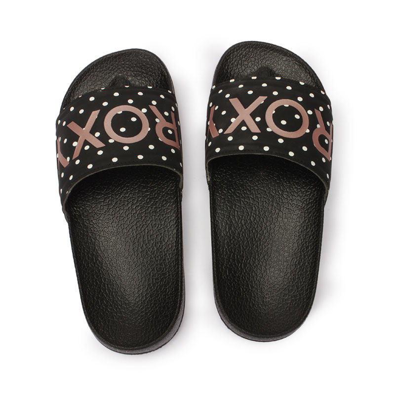 现货ROXY2025年夏季新款防滑平跟软底凉拖鞋女童休闲百搭一字拖