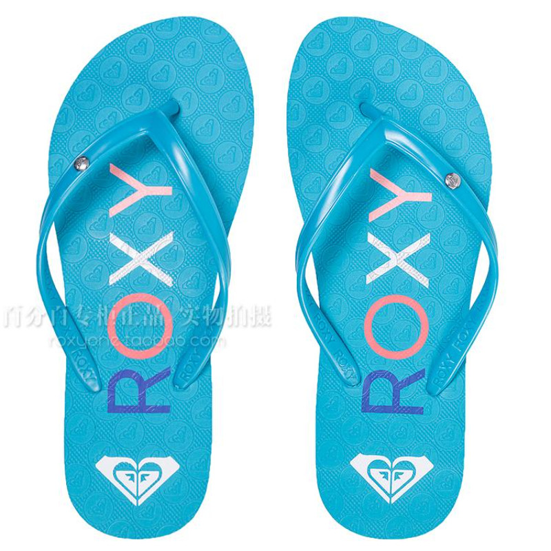 ROXY2026年新款塑胶女夹角沙滩凉鞋人字拖女童潮牌外穿软底