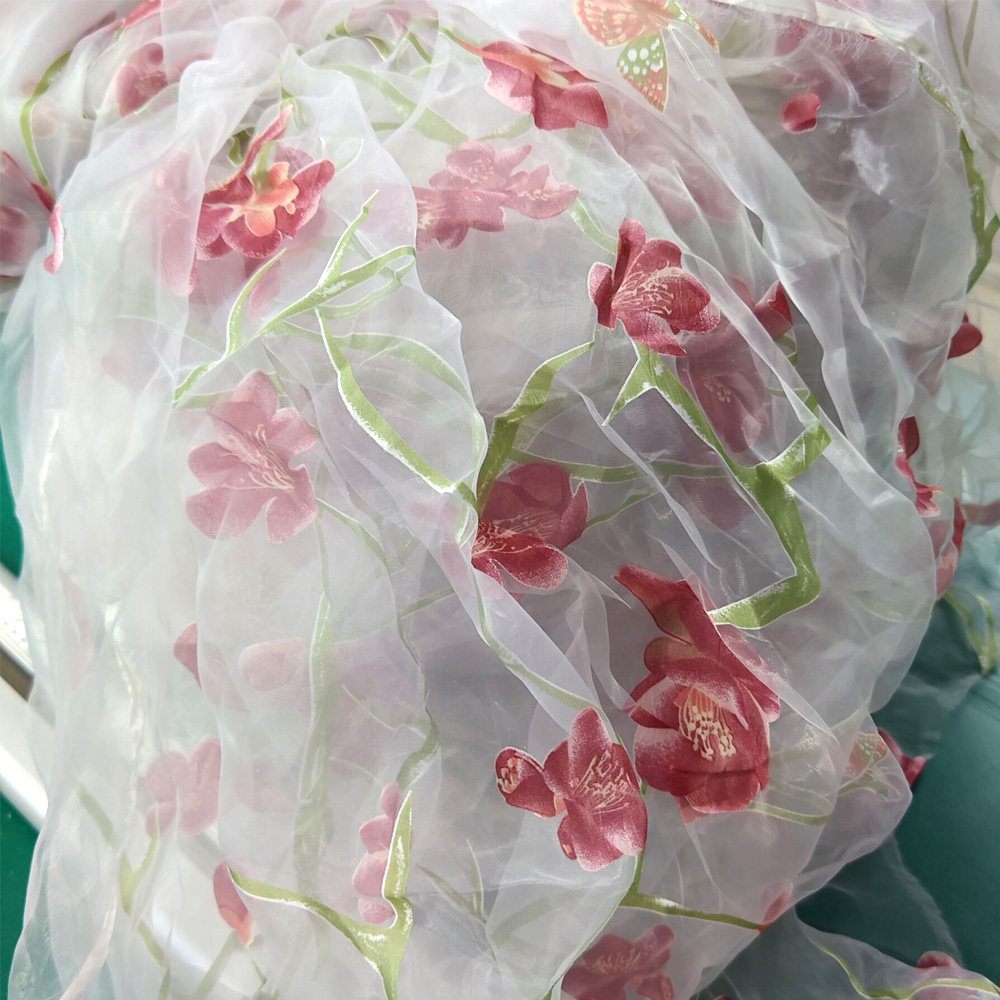 欧根纱窗帘布料2米8宽