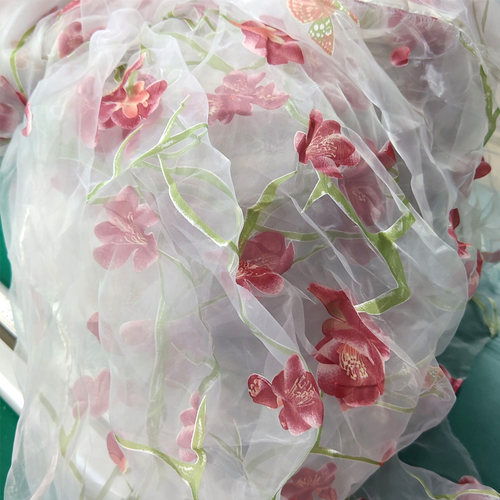 欧根纱窗帘布料2米8宽