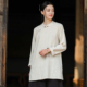 居士服长袖 复古斜襟盘扣禅修服国风唐装 茶服 上衣女2026新款 新中式