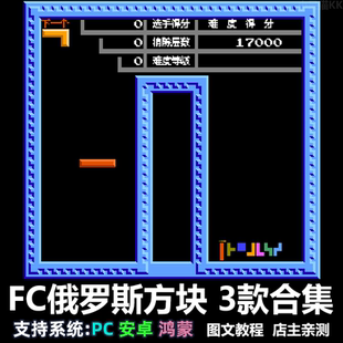 怀旧 FC俄罗斯方块 经典 nes游戏 可双人 PC电脑安卓鸿蒙苹果