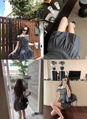 superniniyy 奶油泡芙&美女氛围chao绝泡泡灯笼裤松紧腰短裤夏女