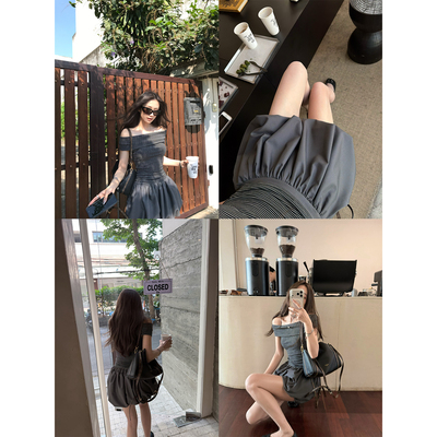 superniniyy 奶油泡芙&美女氛围chao绝泡泡灯笼裤松紧腰短裤夏女