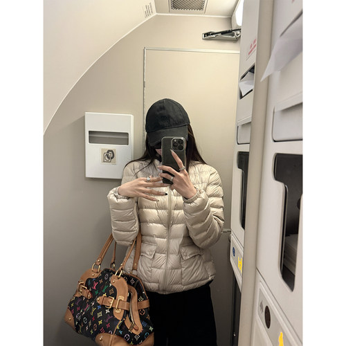 superniniyy 排骨羽绒服&新国标90白鸭绒镀光面料小立领羽绒外套