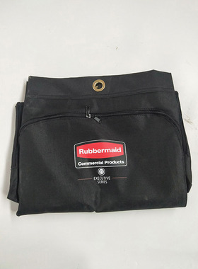 rubbermaid美国乐柏美黑色清洁推车垃圾袋清洁袋替换袋1966888