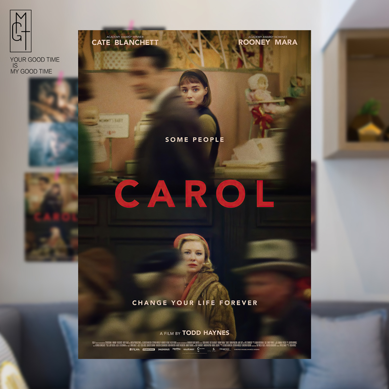电影海报 卡罗尔 carol 凯特·布兰切特 旅馆 学生宿舍 墙面装饰