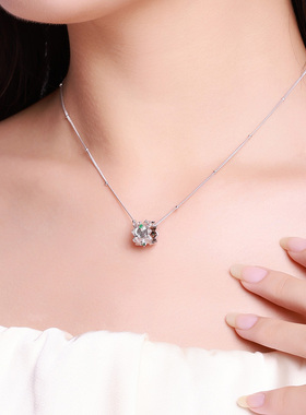 小众设计感简约气质锁骨链S925银