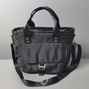 外贸原单多口袋牛津布防水斜挎保温包大容量带饭手拎野餐包妈咪包