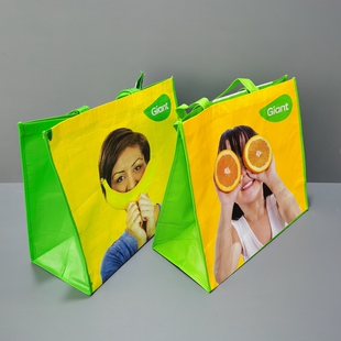 外贸原单大容量小清新丽新布防水手提袋超市购物袋环保袋收纳袋