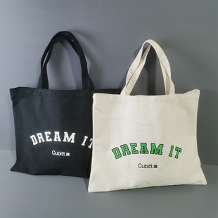 外贸原单大容量加厚纯棉帆布单肩包手提袋环保购物袋学生补习袋