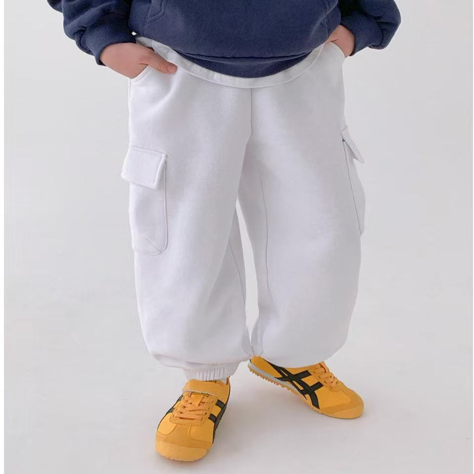 儿童超帅气数量极少针织拉绒长裤