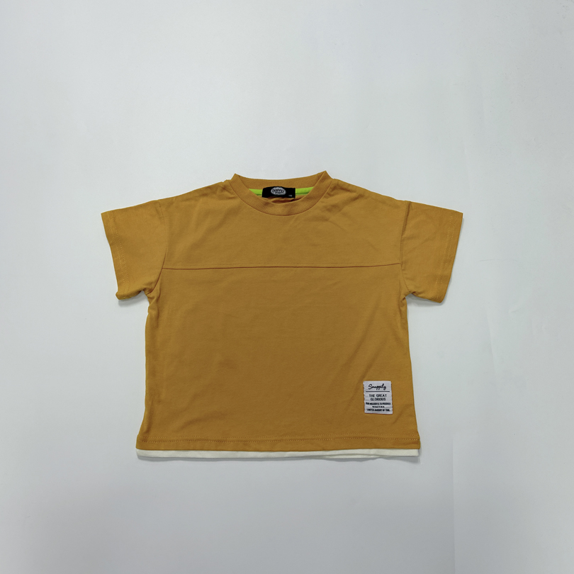 日单儿童男童女童个性夏季圆领短袖T恤110-130 QB1