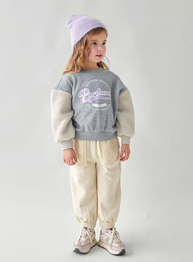 秋冬新款韩国童装数量少儿童拉绒品质个性时尚长裤100-140 BA1