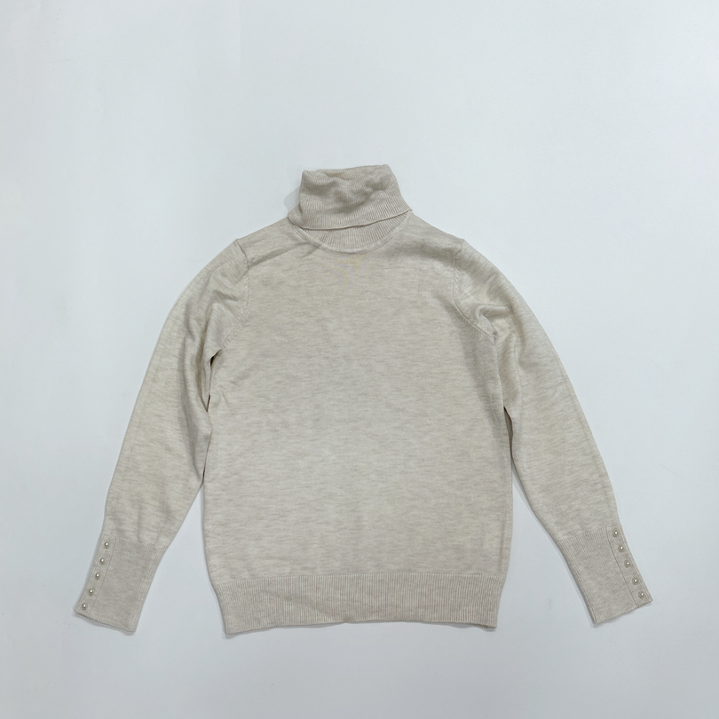 中大童高领翻领长袖打底衫