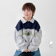 翻领卫衣POLO中大童时尚 纯棉毛圈长袖 上衣T1 春款 韩国童装