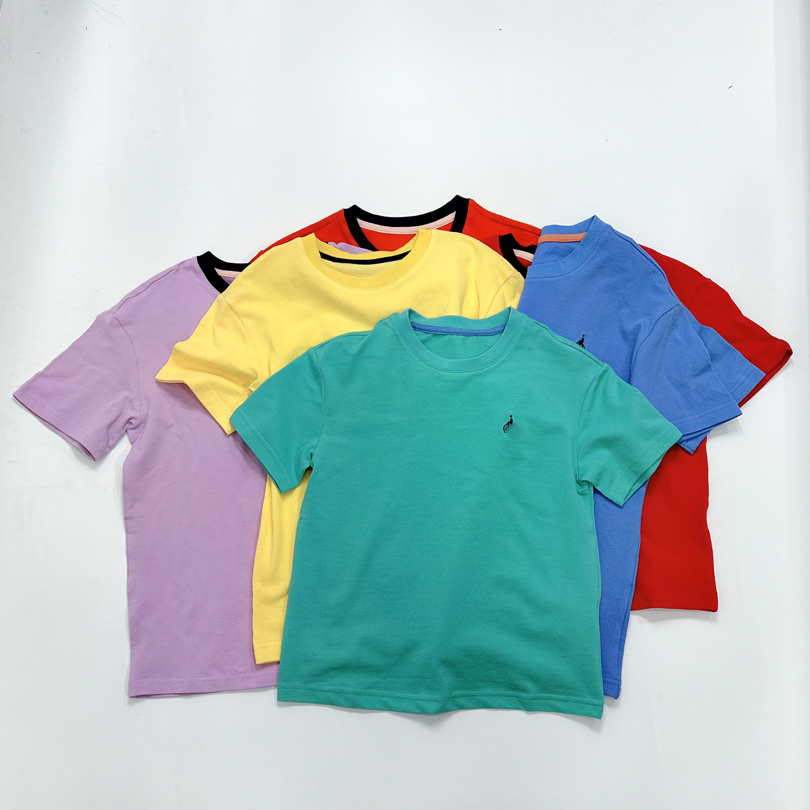 夏款男童女童亲子款圆领短袖T恤