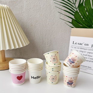 新款一次性迷你试饮杯商用食品级加厚圆形可爱小杯子试喝品尝纸杯