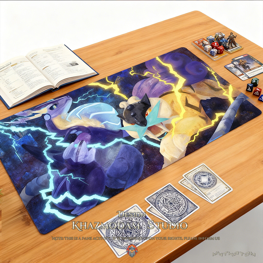 宝可梦集换PTCG鲤鱼王 沙奈朵 密勒顿雷公牌垫鼠标垫桌垫周边合集