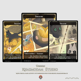 万智牌MTG哈利波特珍宝主题Token平闪卡代卡代牌套装卡牌游戏周边