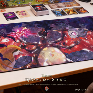 宝可梦PTCG太晶恶系喷火龙夜巡灵比雕卡组专用牌垫桌垫耐脏周边