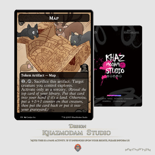 万智牌MTGMap地图哈利波特主题平闪卡代卡代牌套装卡牌游戏周边