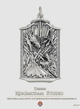 权力的游戏周边925纯银铁王座