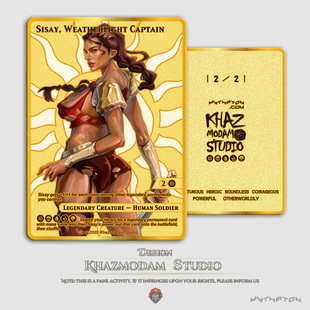 万智牌晴空号船长西赛(Sisay, Weatherlight Captain)锌合金代卡