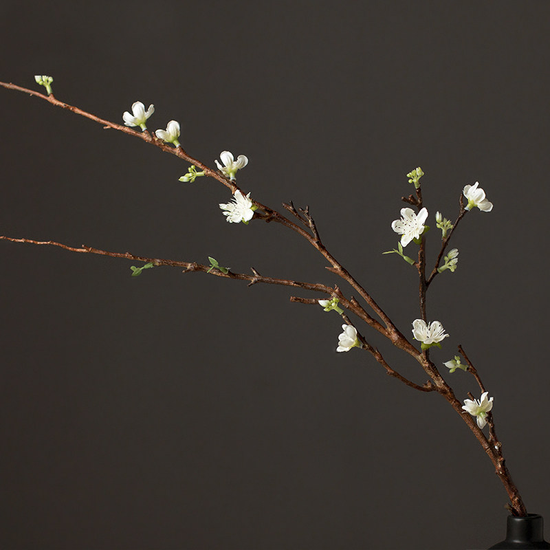 家居装饰仿真花假花卉客厅餐桌茶几插花花艺摆设干枝怀曼系列桃花