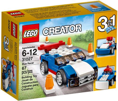 拼接蓝色赛车LEGO/乐高