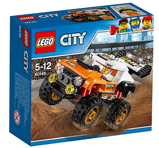 乐高LEGO 60146 城系列市 巨轮特技卡车益智积木玩具2017款智力 玩具/童车/益智/积木/模型 普通塑料积木 原图主图