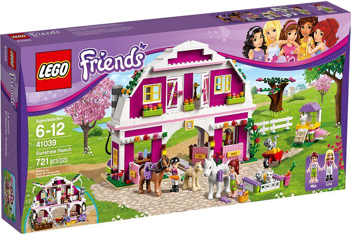 乐高lego 女孩系列 41039心湖阳光牧场儿童智力拼接收藏2014款