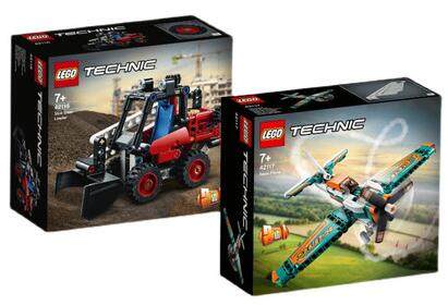 乐高lego科技系列42116滑移装载机42117竞技飞机智力拼接玩具2021