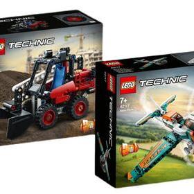 乐高LEGO科技系列42116滑移装载机42117竞技飞机智力拼接玩具2021