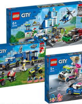 乐高LEGO 城市60314冰淇淋车60315警用指挥车60316现代化警察局